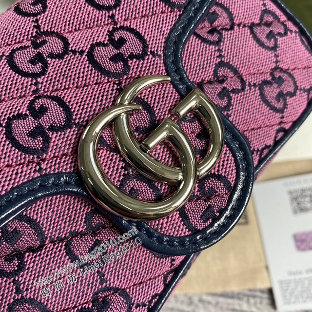 Gucci經典百搭女包 古馳GG Marmont Mini女包 Gucci全皮鏈條迷你小挎包 476433  ydg3276